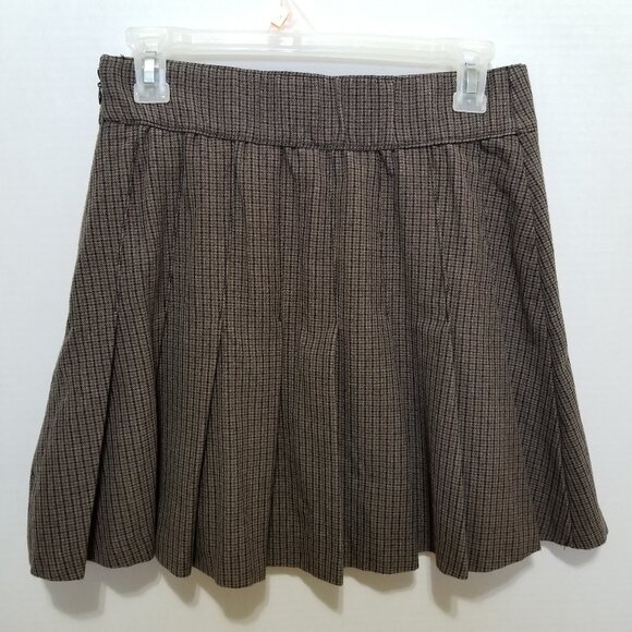 Abercrombie & Fitch skirt Small plaid houndstooth pleated high rise schoolgirl - Picture 2 of 15